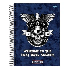 Caderno Universitário 15 matérias Adventure 240 Folhas - Jandaia