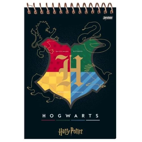 Caderno Espiral Apontamentos Harry Potter 80 Folhas - Jandaia Caderno Espiral Apontamentos Harry Potter 80 Folhas - Jandaia