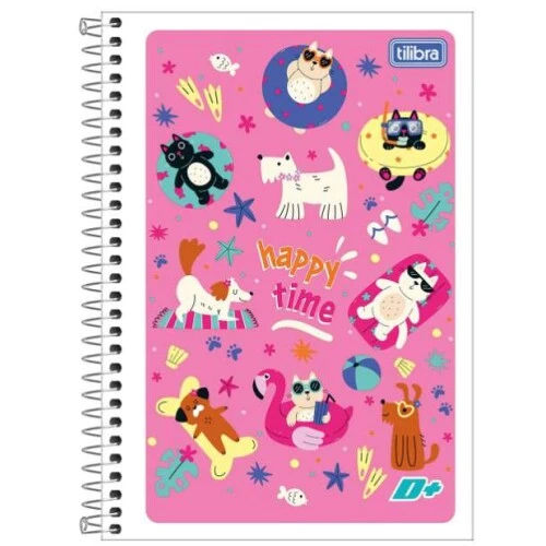 Caderno Espiral Capa flexível D+ 96 Folhas - Tilibra Caderno Espiral Capa flexível D+ 96 Folhas - Tilibra