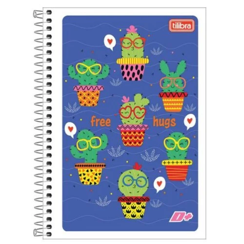 Caderno Espiral Capa flexível D+ 96 Folhas - Tilibra Caderno Espiral Capa flexível D+ 96 Folhas - Tilibra