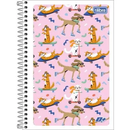 Caderno Espiral D+ capa Flexível 48 Folhas