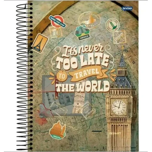 Caderno Espiral EcoWay 1 matéria 80 Folhas - Jandaia Caderno Espiral EcoWay 1 matéria 80 Folhas - Jandaia