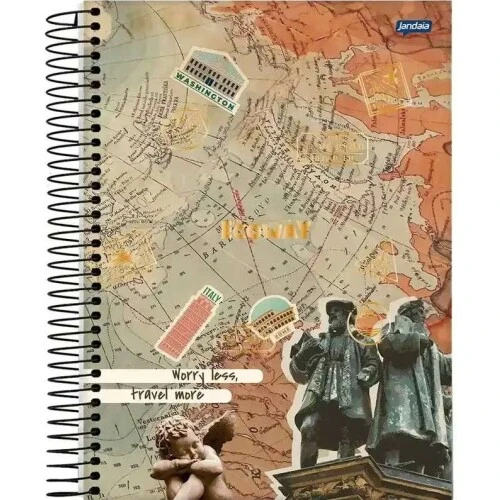 Caderno Espiral EcoWay 1 matéria 80 Folhas - Jandaia Caderno Espiral EcoWay 1 matéria 80 Folhas - Jandaia