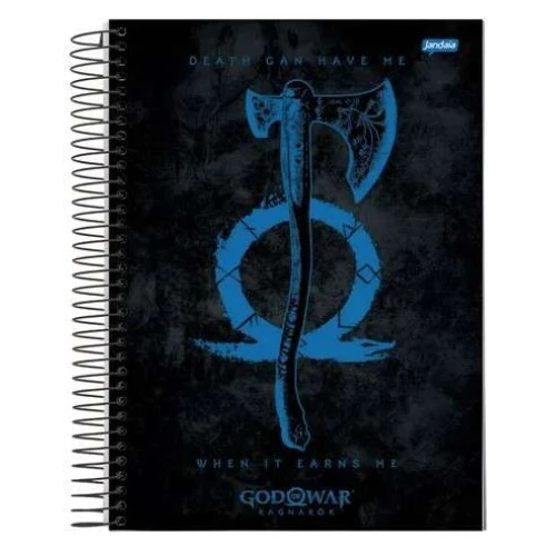 Caderno Espiral God Of War 10 matéria 160 Folhas - Jandaia Caderno Espiral God Of War 10 matéria 160 Folhas - Jandaia