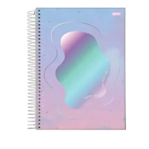 Caderno Espiral Holográfica 1 matéria 80 Folhas - Jandaia Caderno Espiral Holográfica 1 matéria 80 Folhas - Jandaia