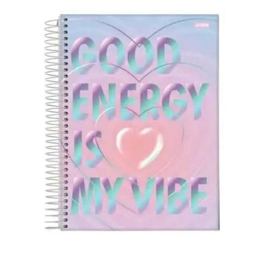 Caderno Espiral Holográfica 1 matéria 80 Folhas - Jandaia Caderno Espiral Holográfica 1 matéria 80 Folhas - Jandaia