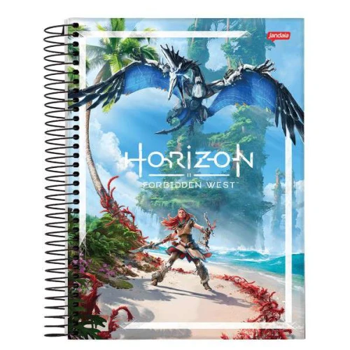 Caderno Espiral Horizon 1 matéria 80 Folhas - Jandaia