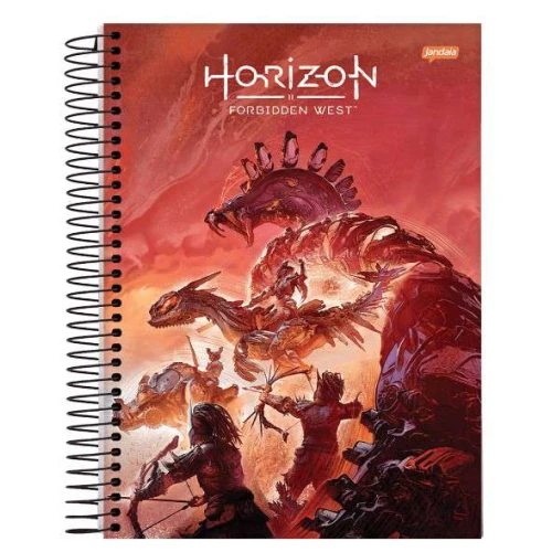 Caderno Espiral Horizon 1 matéria 80 Folhas - Jandaia