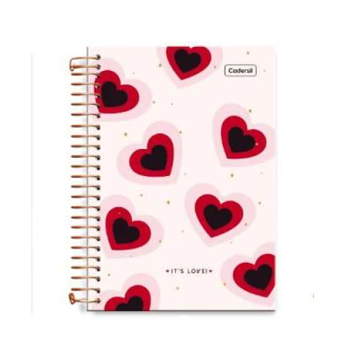 Caderno Universitário Colleg It's Love 1 matéria 80 Folhas Cadersil Caderno Universitário Colleg It's Love 1 matéria 80 Folhas Cadersil