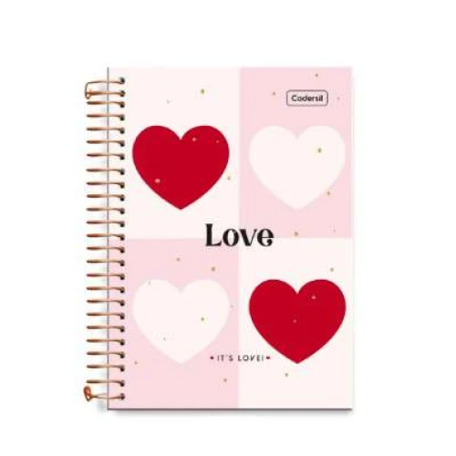 Caderno Universitário Colleg It's Love 1 matéria 80 Folhas Cadersil Caderno Universitário Colleg It's Love 1 matéria 80 Folhas Cadersil