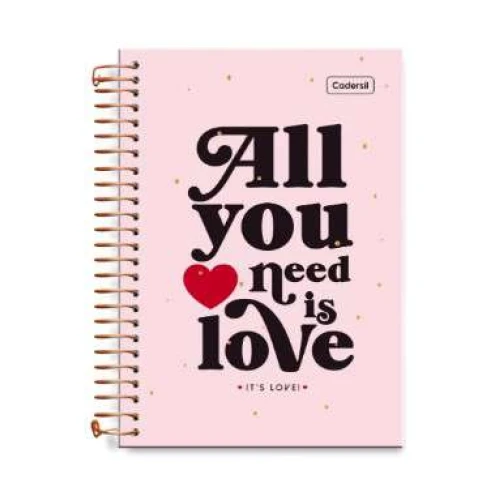 Caderno Universitário Colleg It's Love 1 matéria 80 Folhas Cadersil Caderno Universitário Colleg It's Love 1 matéria 80 Folhas Cadersil