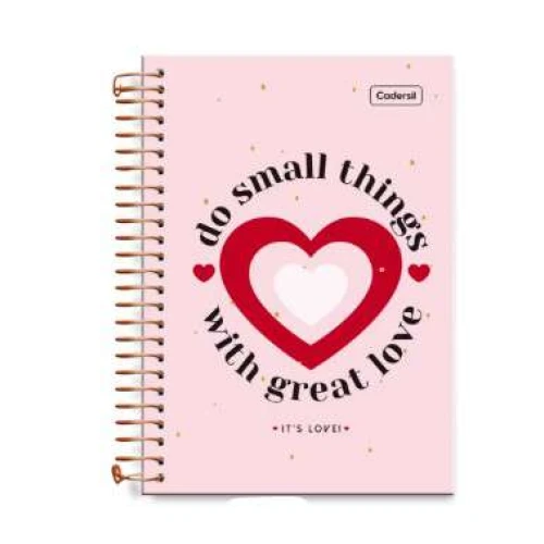 Caderno Universitário Colleg It's Love 1 matéria 80 Folhas Cadersil Caderno Universitário Colleg It's Love 1 matéria 80 Folhas Cadersil