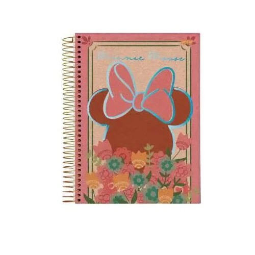 Caderno Espiral Mickey/Minnie Arts Kraft 1 matéria 80 Folhas - Jandaia Caderno Espiral Mickey/Minnie Arts Kraft 1 matéria 80 Folhas - Jandaia