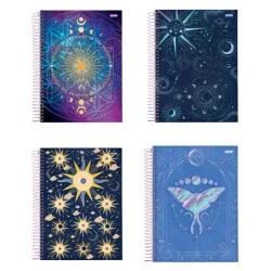 Caderno Universitário 1 matéria Mystic 80 folhas - Jandaia