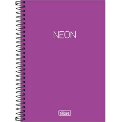 Caderno Espiral Neon Roxo 80 Folhas - Tilibra