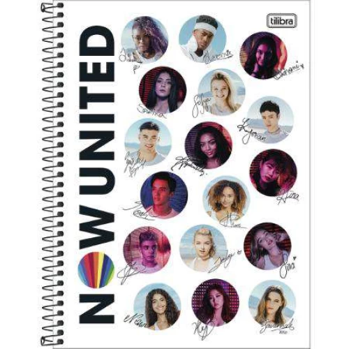 Caderno Universitário Now United 101 160 folhas - Tilibra