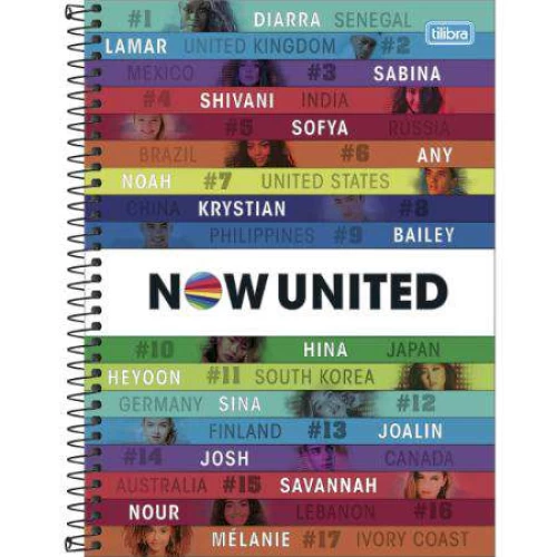 Caderno Universitário Now United 101 160 folhas - Tilibra