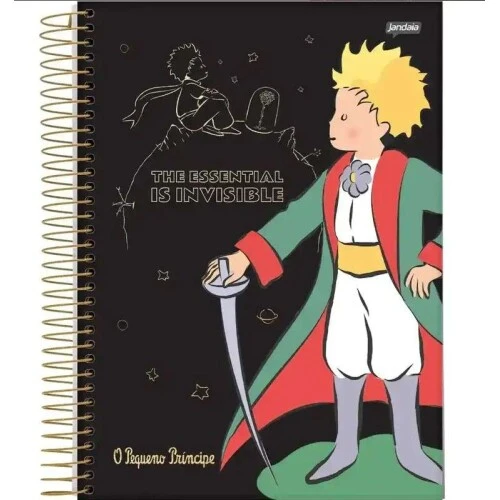 Caderno Espiral O Pequeno Príncipe 10 Matérias 200 Folhas - Jandaia Caderno Espiral O Pequeno Príncipe 10 Matérias 200 Folhas - Jandaia