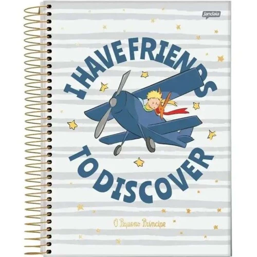Caderno Espiral O Pequeno Príncipe 10 Matérias 200 Folhas - Jandaia Caderno Espiral O Pequeno Príncipe 10 Matérias 200 Folhas - Jandaia