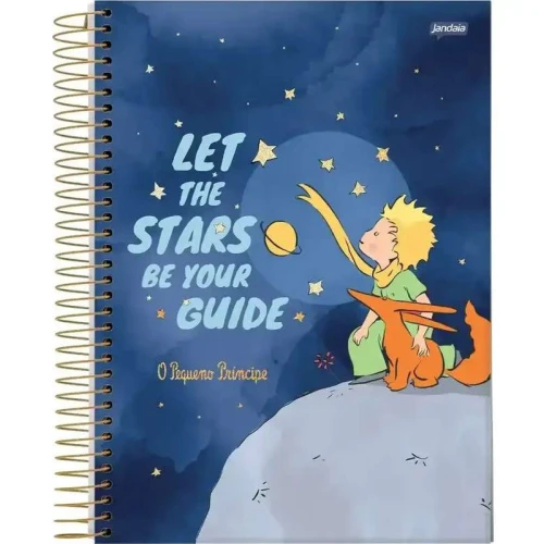 Caderno Espiral O Pequeno Príncipe 10 Matérias 200 Folhas - Jandaia Caderno Espiral O Pequeno Príncipe 10 Matérias 200 Folhas - Jandaia