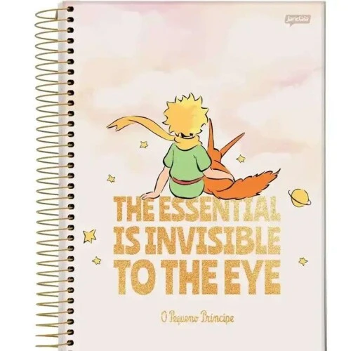 Caderno Espiral O Pequeno Príncipe 10 Matérias 200 Folhas - Jandaia Caderno Espiral O Pequeno Príncipe 10 Matérias 200 Folhas - Jandaia