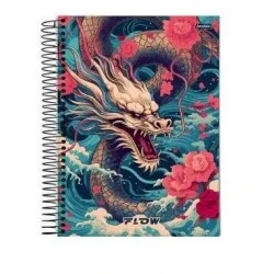 Caderno Espiral Flow 1 matéria 80 Folhas - Jandaia
