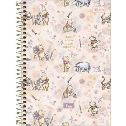 Caderno Espiral Pooh 80 folhas - Tilibra