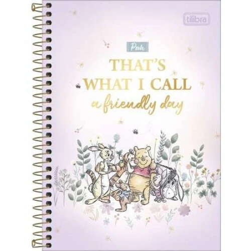 Caderno Espiral Pooh 80 folhas - Tilibra