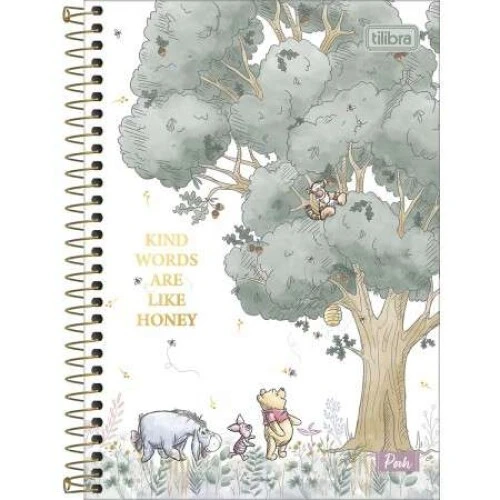 Caderno Espiral Pooh 80 folhas - Tilibra