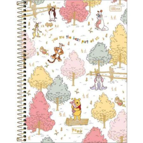 Caderno Espiral Pooh 80 folhas - Tilibra