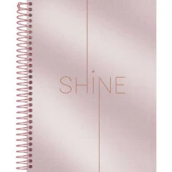 Caderno Espiral Shine Metálico 80 Folhas - Foroni