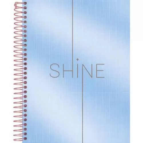Caderno Espiral Shine Metálico 80 Folhas - Foroni
