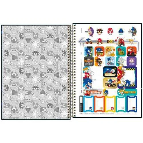 Caderno Espiral Sonic 80 folhas - Tilibra