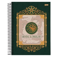 Caderno Espiral of the dragon 1 matéria 80 Folhas - Jandaia
