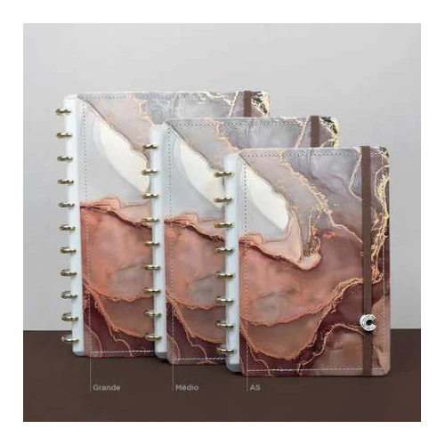 Caderno Inteligente Jasper Marmorizado G 80 Folhas  Caderno Inteligente