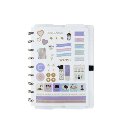Caderno Inteligente Rose Key  Isa Akkari (Tamanho G / Grande, 80 folhas)