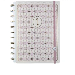 Caderno Inteligente Médio Rose Key  Isa Akkari (80 Folhas)