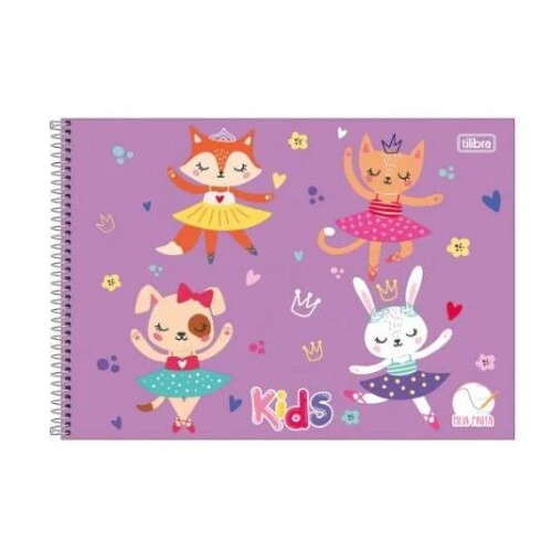 Caderno Meia Pauta kids 40 Folhas - Tilibra