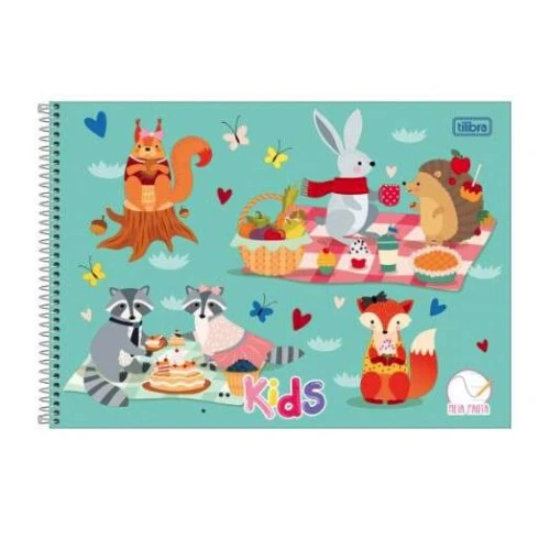 Caderno Meia Pauta kids 40 Folhas - Tilibra