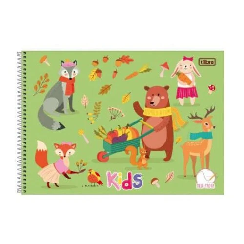 Caderno Meia Pauta kids 40 Folhas - Tilibra