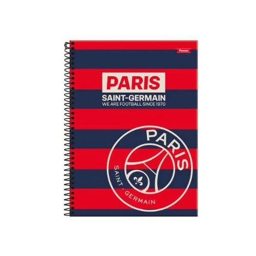 Caderno Paris Saint-Germain 80 Folhas - Foroni