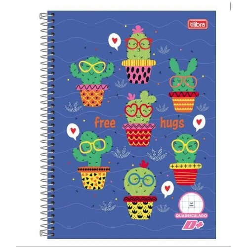 Caderno Quadriculado D+ 96 folhas - Tilibra