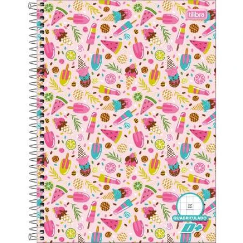 Caderno Quadriculado D+ 96 folhas - Tilibra