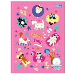Caderno Quadriculado Happy CD 40 folhas - Tilibra