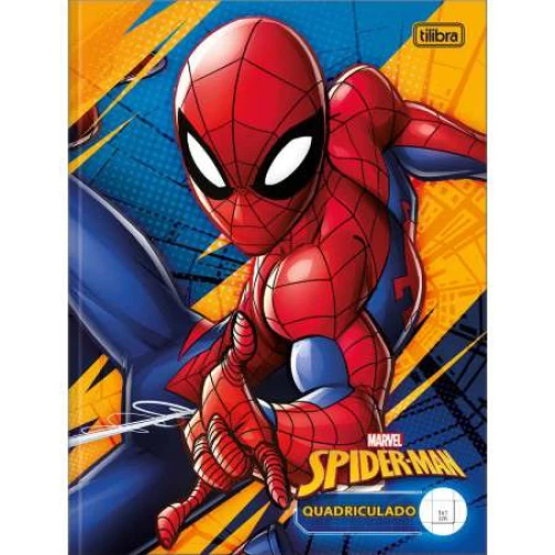 Caderno Quadriculado Homem Aranha - Tilibra