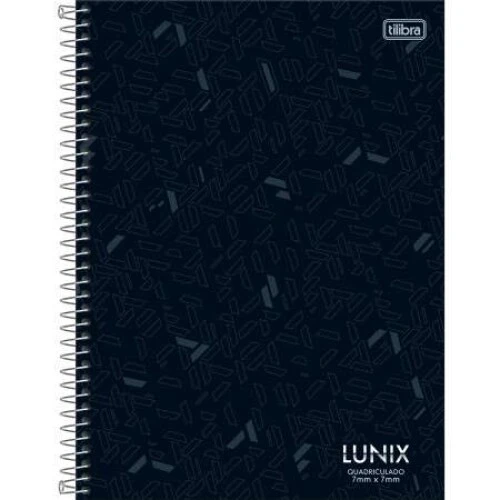 Caderno Quadriculado Lunix 80 folhas - Tilibra