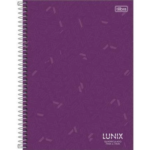 Caderno Quadriculado Lunix 80 folhas - Tilibra