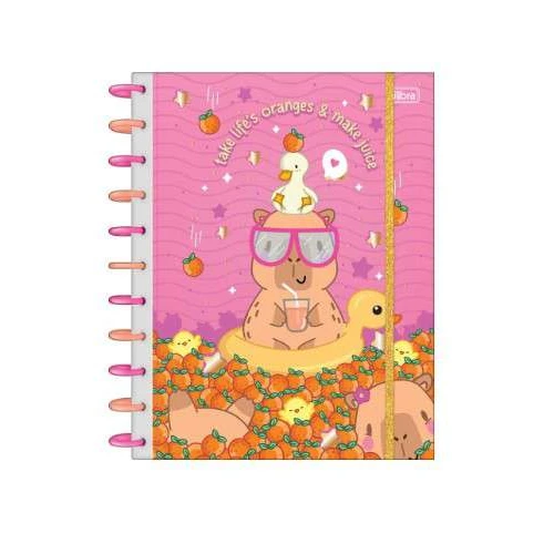 Caderno Tilidisco Capy Club 10 matérias 160 Folhas Tilibra Caderno Tilidisco Capy Club 10 matérias 160 Folhas Tilibra