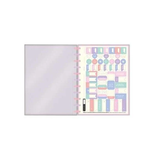 Caderno Tilidisco Fluor Mix Soft 1 matéria 80 Folhas  Foroni