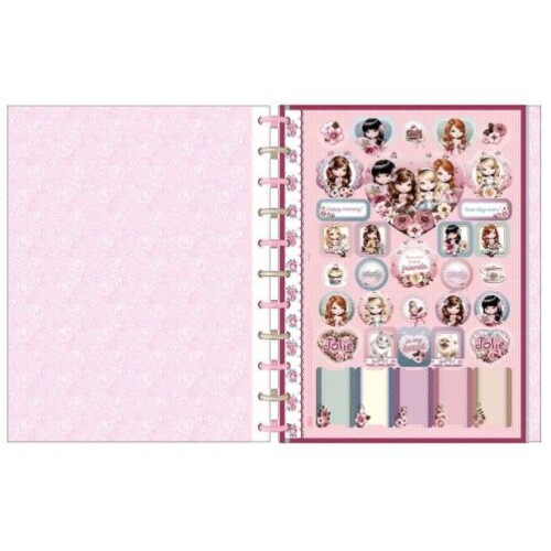 Caderno Tilidisco Jolie 10 matérias 160 Folhas  Tilibra